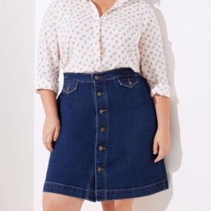 Loft Plus Denim skirt size 16